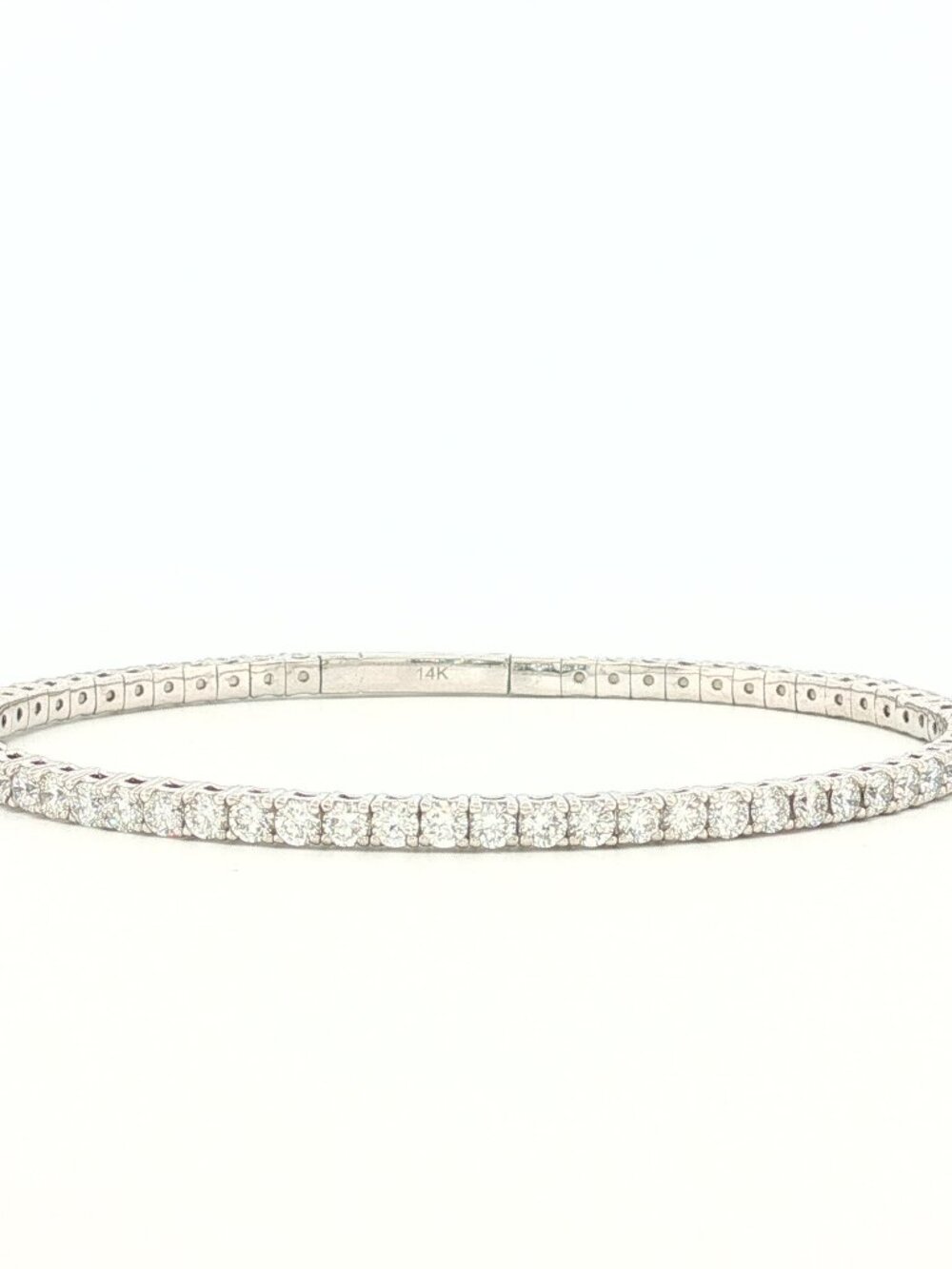 14K Lab Grown Diamond 7.00ct Flex Bangle